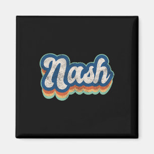 Nash Förnamn Pojke Vintage Stil 70- 80-tal Personl Magnet