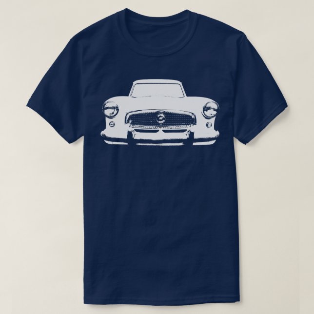 Nash Metropolitan 1950 s klassisk monoblock vit T Shirt (Design framsida)