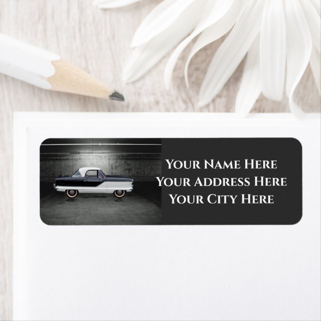 Nash Metropolitan Returadress Etikett (Insitu)