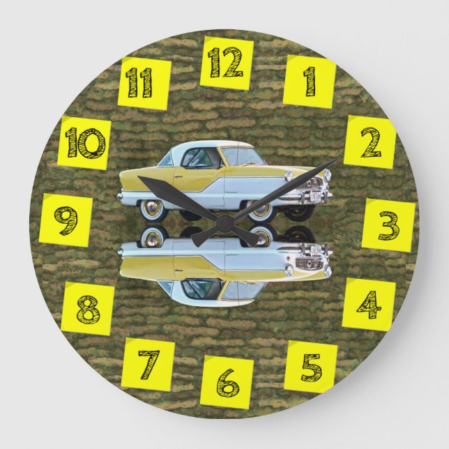 Nash Metropolitan Wall Clock Stor Klocka (Framsida)