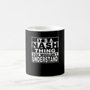 NASH Surname Personlig Gift Kaffemugg