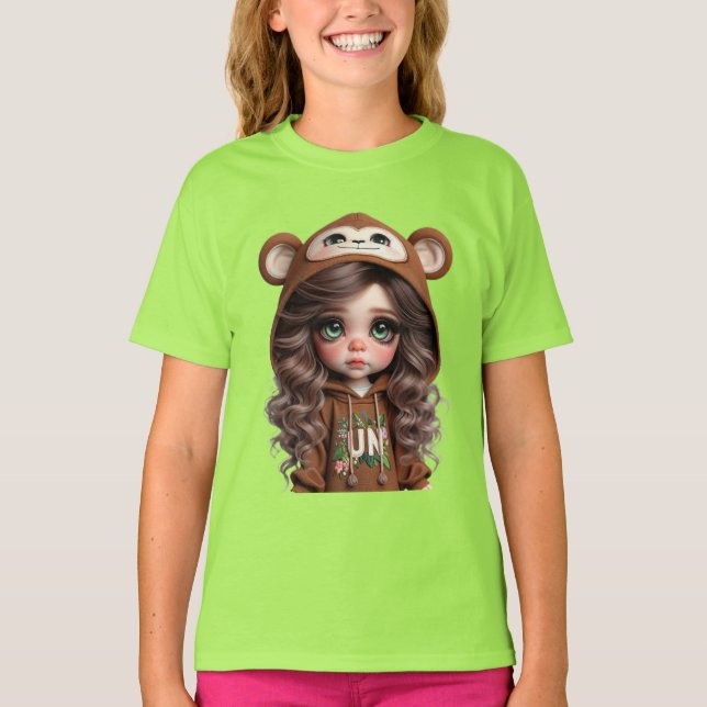 Nasha Us Touching Monkey T Shirt (Framsida)