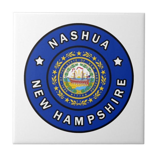 Nashua New Hampshire Kakelplatta (Framsidan)