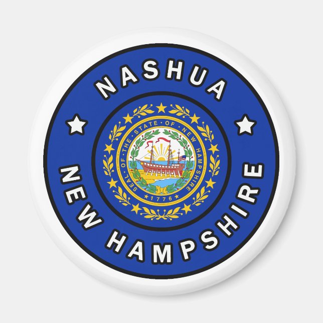 Nashua New Hampshire Magnet (Framsidan)