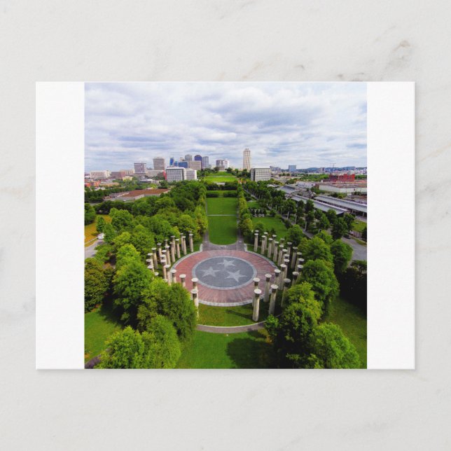 Nashville Aerial-foto Vykort (Framsida)