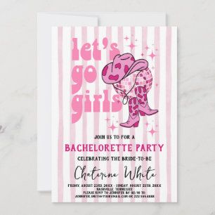 Nashville Bachelorette Rodeo Helg Itinerary Inbjudningar