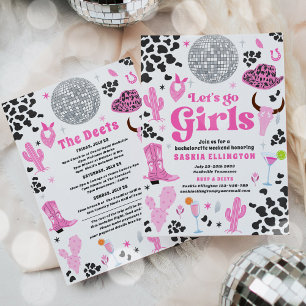 Nashville Bachelorette Rodeo Helg Itinerary Inbjudningar