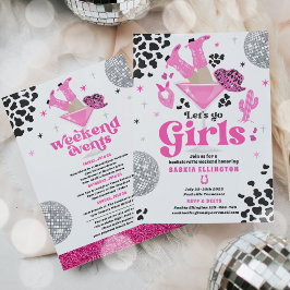 Nashville Bachelorette Rodeo Helg Itinerary Inbjudningar