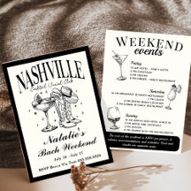 Nashville Bachelorette Social Cocktail Itinerary
