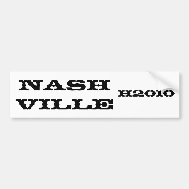 Nashville bildekal H2010 (Framsidan)