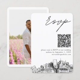 Nashville Bröllop OSA QR Code Small Tilläggskort