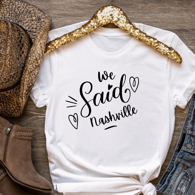 Nashville bröllopsfest brudtjejskjorta t shirt (Skapare uppladdad)