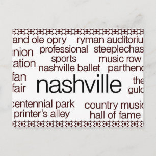 Nashville Brown Vykort