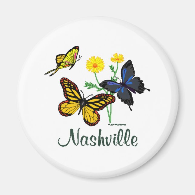 Nashville Butterflies Magnet (Framsidan)