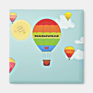 Nashville Colorful Luftballong Magnet