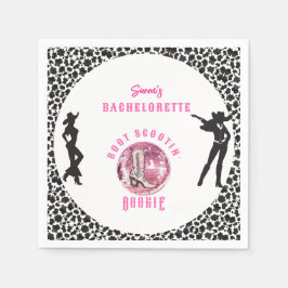 Nashville Cowgirl Disco Rodeo Bachelorette Helg Pappersservett