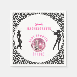 Nashville Cowgirl Disco Rodeo Bachelorette Helg Pappersservett