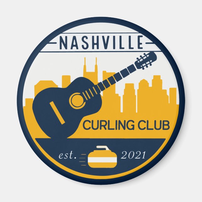 Nashville Curling Klubb Magnet (Framsidan)