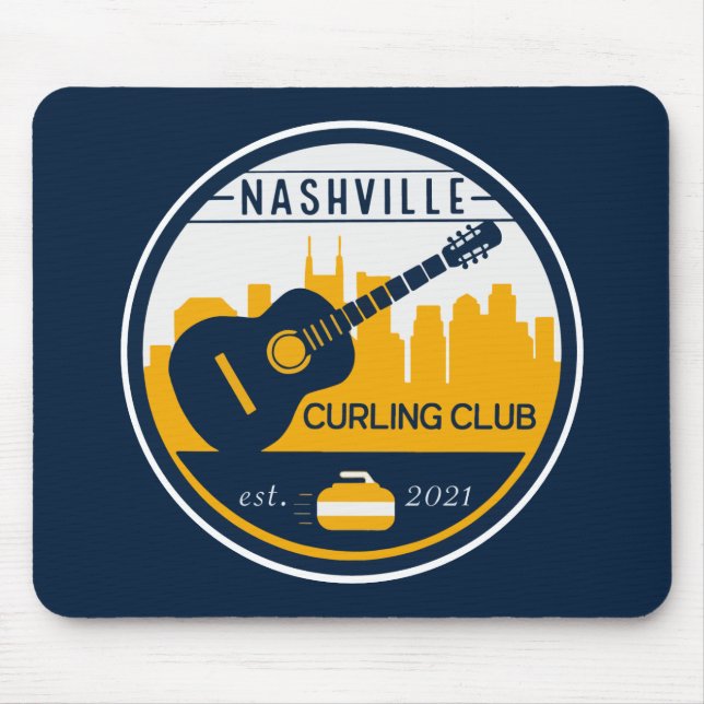 Nashville Curling Klubb Mouse Pad Musmatta (Framsidan)