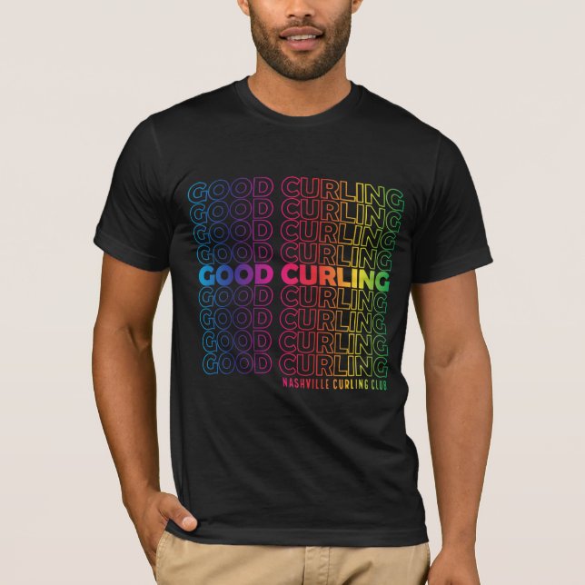 Nashville Curling Klubb Pride T-Shirt (Framsida)
