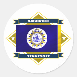 Nashville Diamond Runt Klistermärke