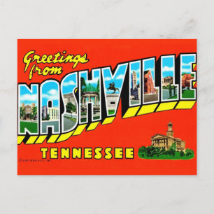 Nashville Färgglad Vykortshälsning Vykort
