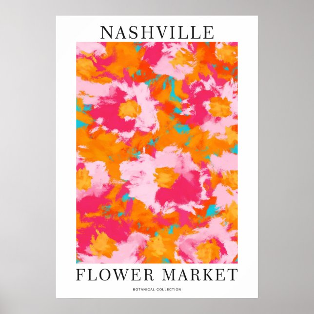 Nashville Flower Market Poster (Framsidan)