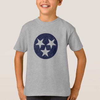 Nashville för Tennessee statlig flaggaGrunge Tee Shirt