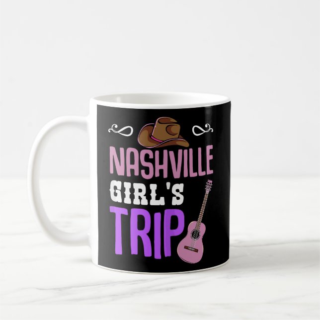 Nashville Girl's Resa Helg Bachelorette Getaway Kaffemugg (Vänster)