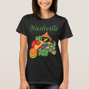 Nashville Gitarr Musik Retro Resa T Shirt
