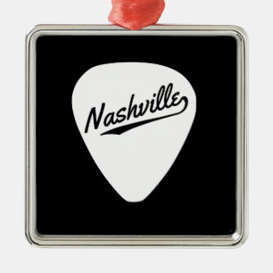 Nashville gitarr Plektrum Julgransprydnad Metall