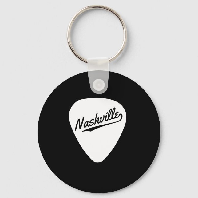 Nashville Gitarr Plektrum Nyckelring (Framsida)