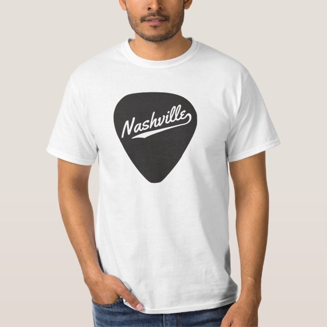 Nashville gitarr Plektrum Tee (Framsida)