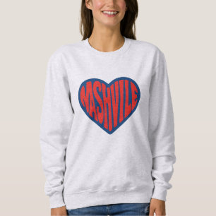 Nashville Groovy Heart Design - Retro Psychedelic T Shirt