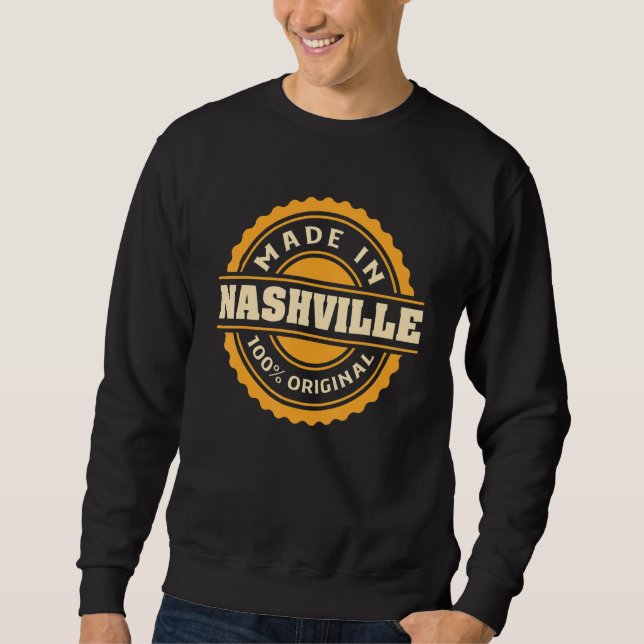 Nashville hemstad lång ärmad tröja (Framsida)