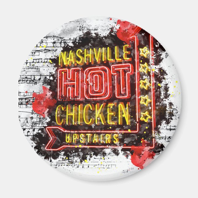 Nashville Hett Chicken Magnet (Framsidan)