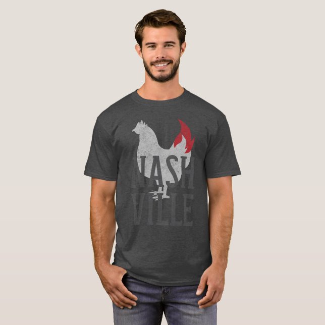 Nashville Hett Chicken T Shirt (Hel framsida)