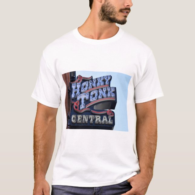 Nashville Honky Tonk T Shirt (Framsida)