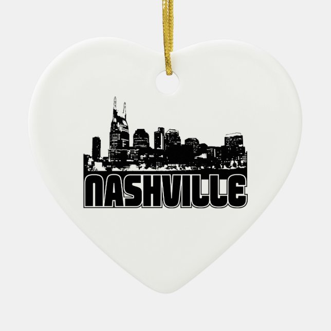 Nashville horisont julgransprydnad keramik (Framsidan)