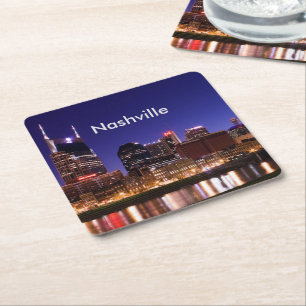 Nashville horisont underlägg papper kvadrat