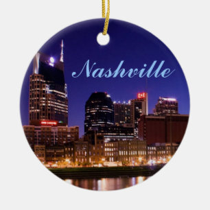 Nashville horisontprydnad julgransprydnad keramik