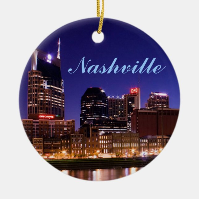 Nashville horisontprydnad julgransprydnad keramik (Framsidan)