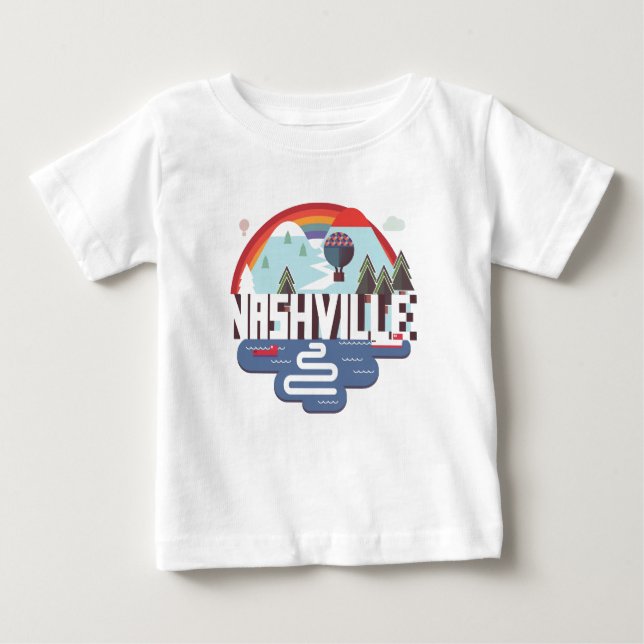 Nashville i design t-shirt (Framsida)