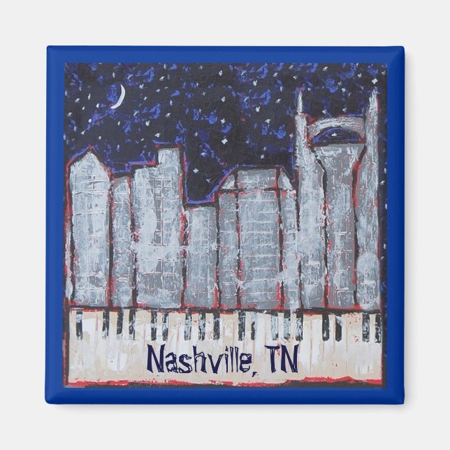 Nashville i nattmagnet magnet (Framsidan)
