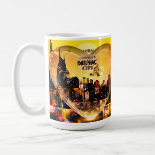 Nashville Is Music City Kaffemugg