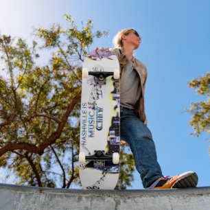Nashville Is Music City Skateboard