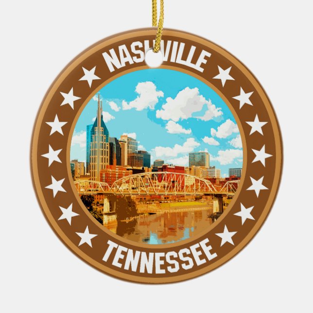 Nashville Julgransprydnad Keramik (Framsidan)