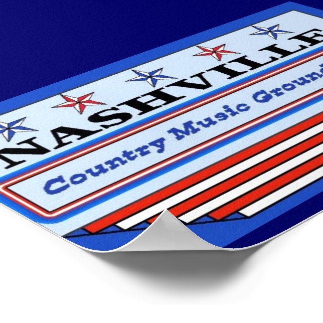 Nashville Land Music GZ Poster (Hörn)