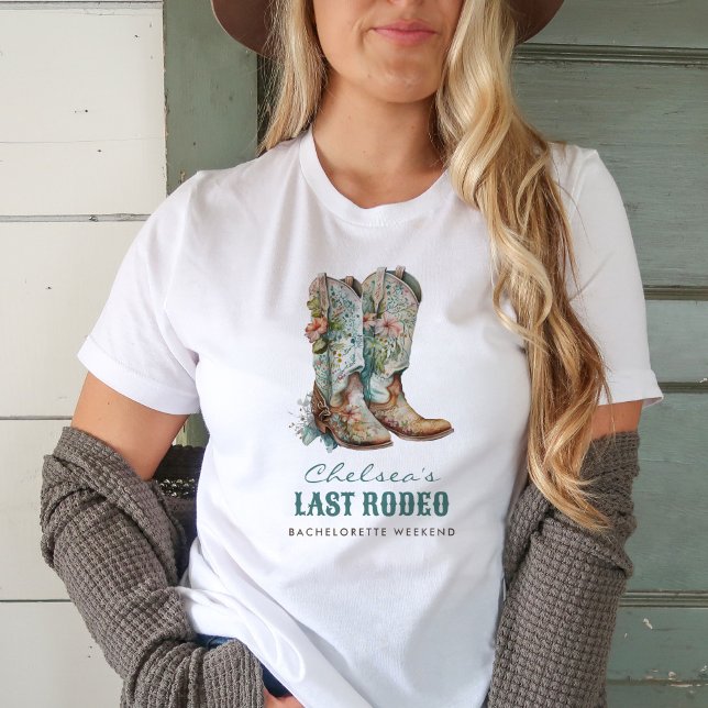 Nashville Last Rodeo Boots Bachelorette Party T Shirt (Skapare uppladdad)