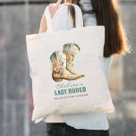 Nashville Last Rodeo Boots Bachelorette Party Tygkasse<br><div class="desc">Nashville Last Rodeo Boots Bachelorette Party i väskan är perfekt för din Nash Bash! Den blommigt som talar för den här reklampartitjänsten.</div>